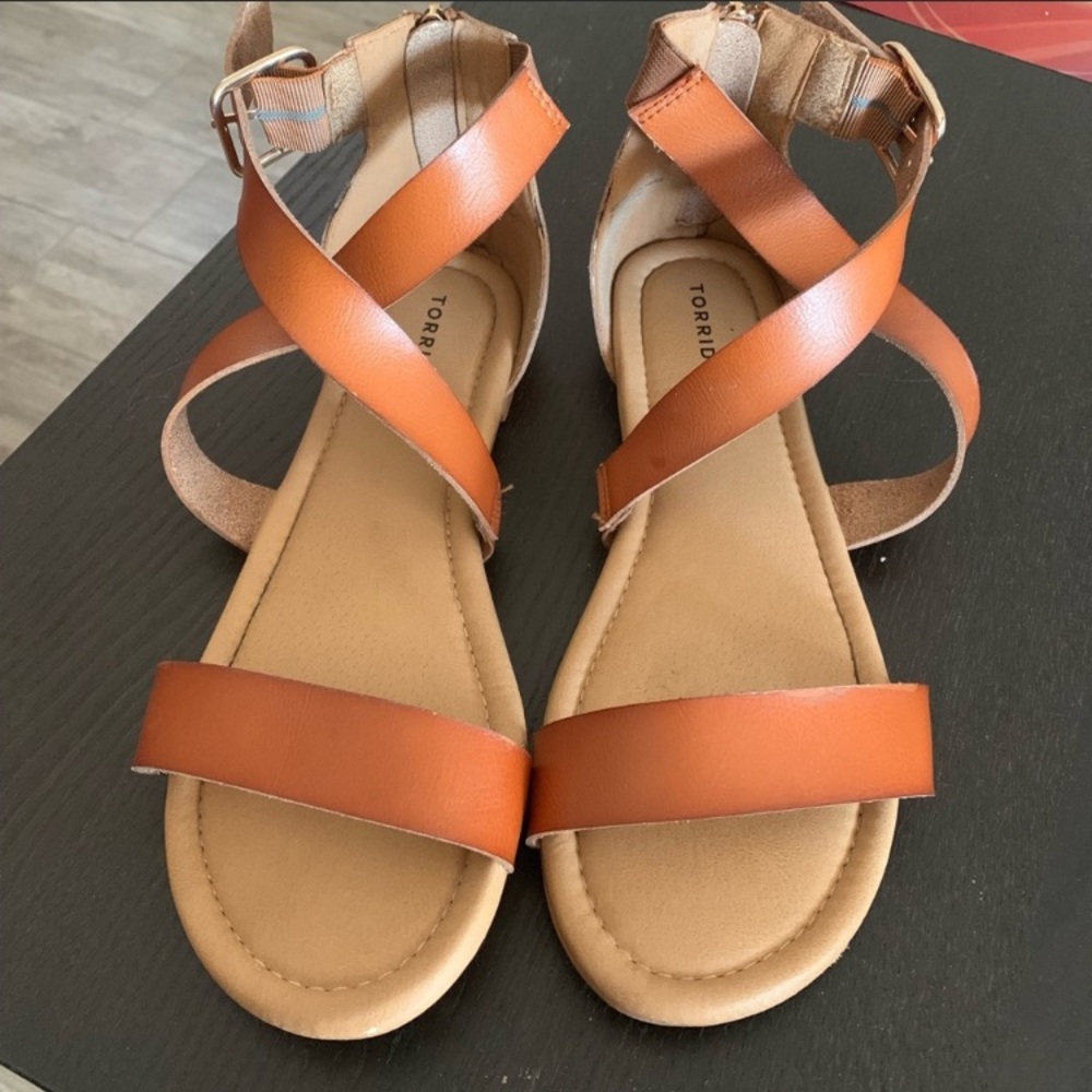 Camel sandals